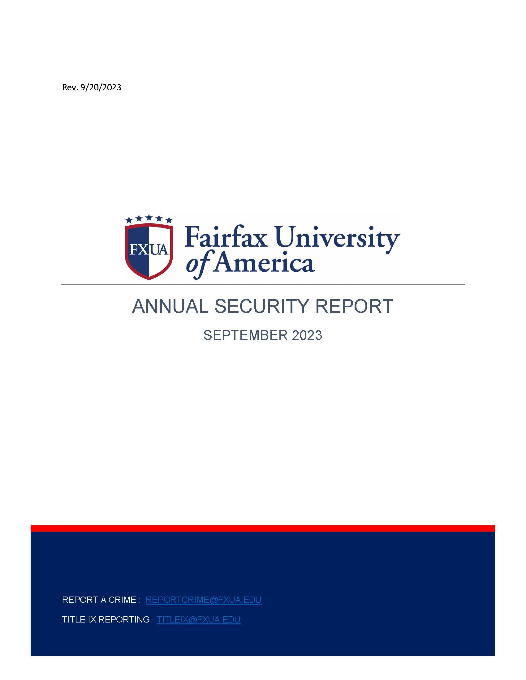 2023 Annual Security Report