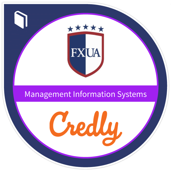 FXUA Management Information Systems Credly badge