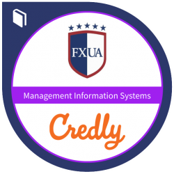 FXUA Management Information Systems Credly badge